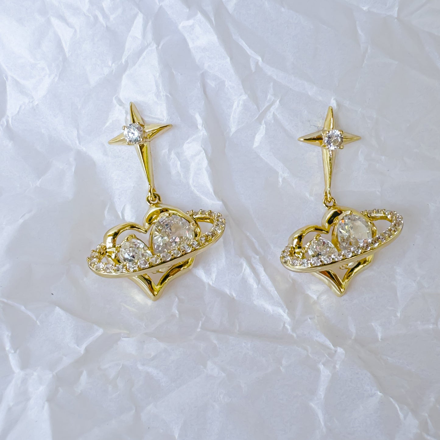 COSMIC HEART EARRING