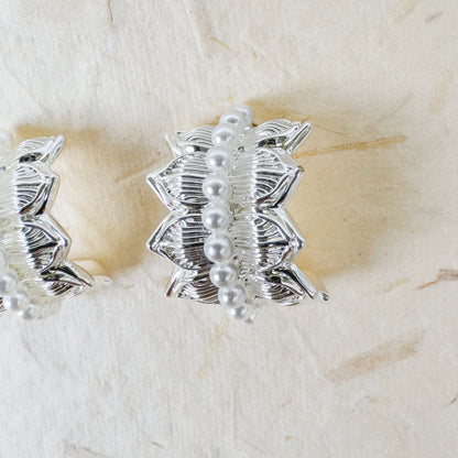 BEADED LOTUS EARRING