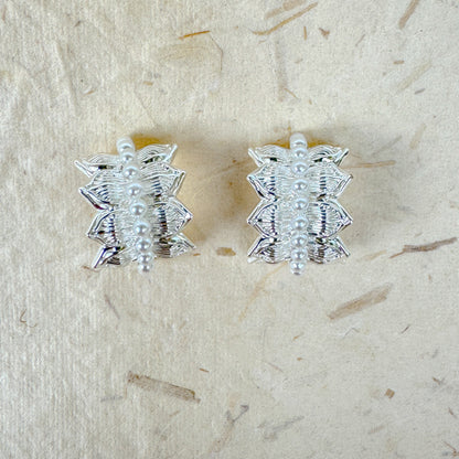 BEADED LOTUS EARRING