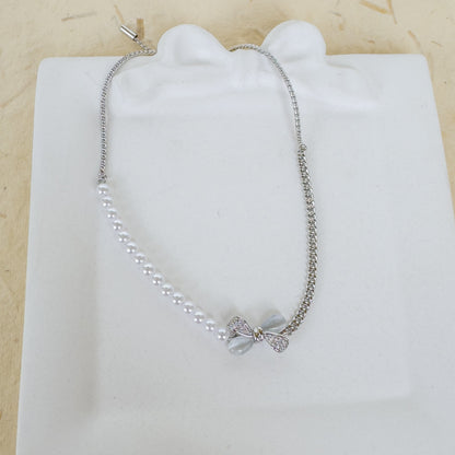 PEARL BOW ADJUSTABLE BRACELET