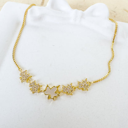 GLOW LEAF ADJUSTABLE BRACELET