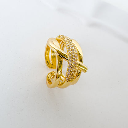CURVE BAND ADJUSTABLE RING