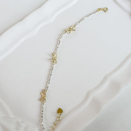 BOW BEADS ADJUSTABLE BRACELET