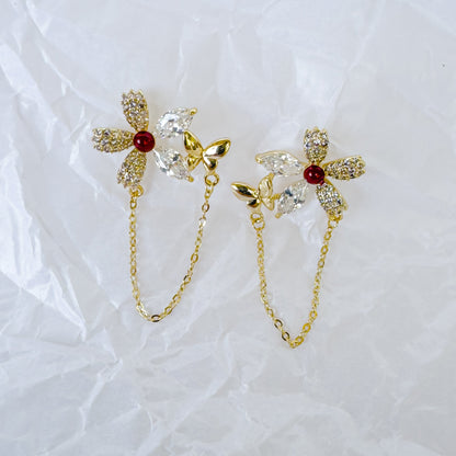 FLOWER FLY EARRING