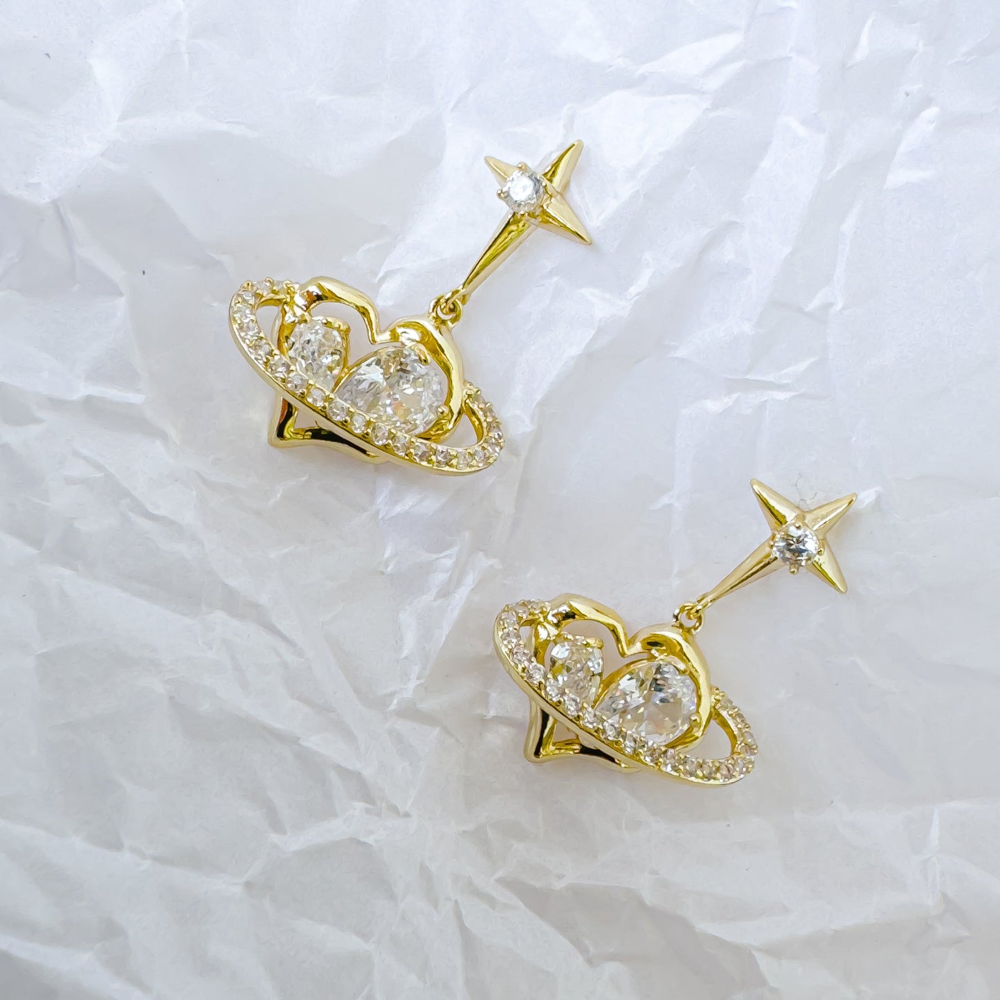 COSMIC HEART EARRING