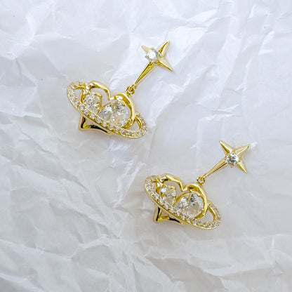 COSMIC HEART EARRING