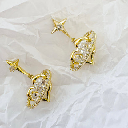 COSMIC HEART EARRING