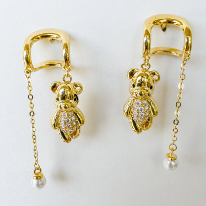 HANGING TEDDY EARRING