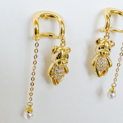 HANGING TEDDY EARRING