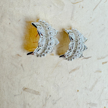 BEADED LOTUS EARRING