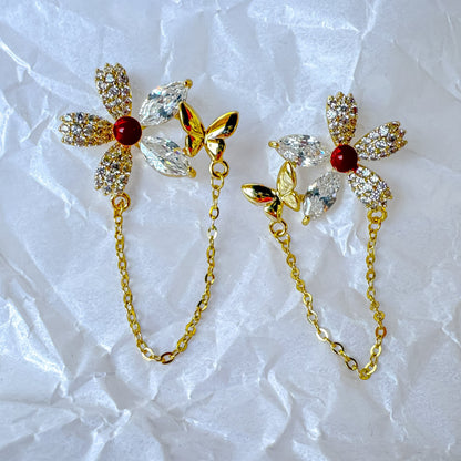 FLOWER FLY EARRING