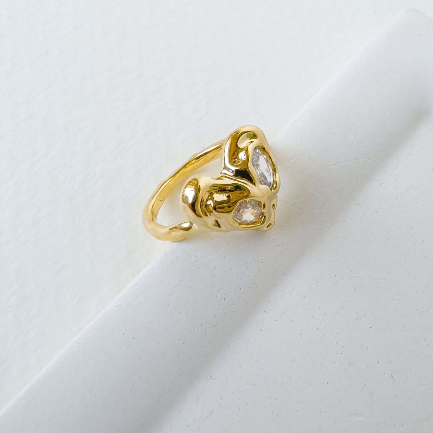 HEART GEM ADJUSTABLE RING